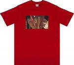 Футболка Supreme Split Tee 'Red', красный - фото