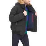 Пуховик Tommy Hilfiger Arctic Cloth Quilted Snorkel, черный - фото 3