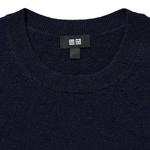 Джемпер Uniqlo Cashmere Crew Neck, темно-синий - фото 3