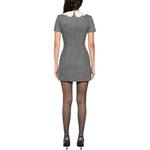 Мини-платье в елочку Self-portrait, серый - фото 3