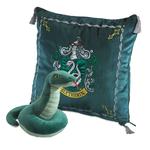 Гарри Поттер - Подушка с гербом Слизерина и плюшевой фигуркой - фото