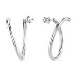 Скульптурные серьги-кольца Dextera Swarovski - фото 5