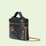 Сумка Gucci GG Marmont Mini Top Handle, черный - фото 4