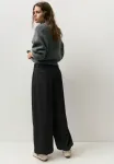 Брюки-Баллоны с вытачками Pull&Bear, Black - фото 3