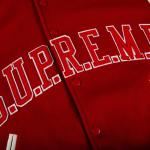 Куртка Supreme King Hooded Varsity Jacket 'Red', красный - фото 4