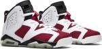 Кроссовки Air Jordan 6 Retro BG Carmine, белый - фото 8