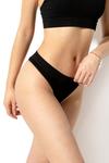Стринги Yenita Tanga Ribbed Collection, черный - фото 2