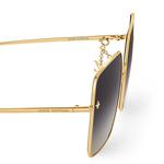 Солнцезащитные очки LV Charm Square Louis Vuitton, черный - фото 4