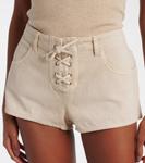 Джинсовые шорты Delma Isabel Marant, экрю - фото 4