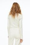Лонгслив из смесового модала H&M, белый - фото 6