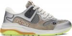 Кроссовки Gucci Wmns Ultrapace Silver Metallic, серебряный - фото