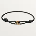 Браслет Cartier Trinity, белое золото/розовое золото/желтое золото - фото