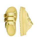 Тапочки с золотистым блеском Ugg, мультиколор - фото 4