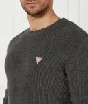Свитер regular fit Guess Jeans, серый - фото 4