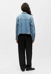 Блуза Object Button-down blouse, Medium Blue Denim/Blue Denim - фото 3