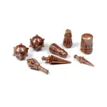 Набор Warrior Poly — Имперская бронза (8), Polyhero Dice - Warrior (Tabletop Tycoon) - фото