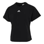 Футболка (WMNS) adidas Tech Woven t-shirt 'Black', черный - фото