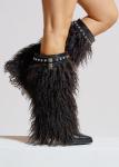 Сапоги NOIR FUR BOOT Sparkl, черный - фото