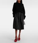 Бархатные босоножки Karli 125 на платформе Jimmy Choo, Ruby Red - фото 3