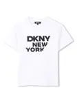 Футболка с логотипом Dkny Kids, белый - фото