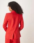 Льняной блейзер Mango красного цвета - фото 3