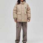 UNDEFEATED Унисекс пуховик бежевый, Beige - фото 5