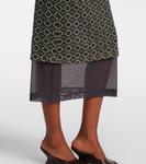 Печатное платье миди Dries Van Noten, Green - фото 5