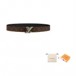 Кожаный ремень унисекс LOUIS VUITTON - фото