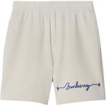 Хлопковые шорты Burberry, белый - фото