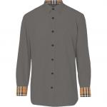 Серая мужская рубашка Burberry, серый - фото 7