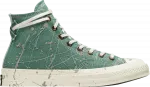 Кроссовки Chuck 70 High 'Paint Splatter - Admiral Elm Green', зеленый - фото