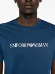 Футболка с логотипом EMPORIO ARMANI, синий - фото 4