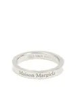 Кольцо с логотипом Maison Margiela, серебристый - фото