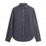 Рубашка с длинным рукавом Superdry Studios Casual Linen, серый - фото 2