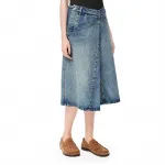 Деконструированная миди-юбка LOEWE, синий - фото 5