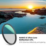 Фильтр K&F Concept Nano-X Series Ultra-Low Reflection CPL KF01.2477 - фото 3