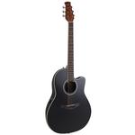 Акустическая гитара Applause E-Acoustic Guitar AB28-5S, CS, Super Shallow Cutaway, Black Satin - фото