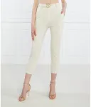 Брюки с поясом Cropped fit Pinko, белый - фото 3