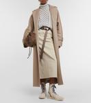 Джинсовая юбка миди Brunello Cucinelli, бежевый - фото 2