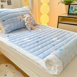 Yalu Матрасик 90х190 см, молочный флис, утепленный, с рисунком "Любящие питомцы" - фото 3