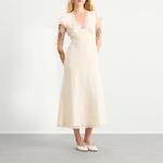 Платье миди Кларис Rixo, бежевый - фото 2