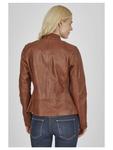 Кожаная куртка 7eleven, цвет tabak - фото 3