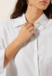 Блуза Calzedonia Button-down blouse, White/White - фото 3