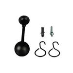 Держатель для штор 16 мм Liedeco, черный - фото