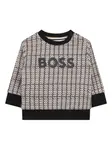 Толстовка с логотипом BOSS Kidswear, черный - фото