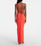 Платье макси с декором Christopher Esber, красный - фото 3