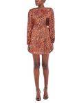Мини-платье Berna, оранжево-коричневый - фото 2