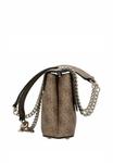 Сумка кросс-боди Guess ECO ERICA SCHULTER, Latte Logo/Brown - фото 7