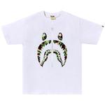 Футболка BAPE ABC Camo Shark Tee, White/Green - фото
