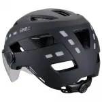 Шлем BBB District Led FaceShield urban, черный - фото 2